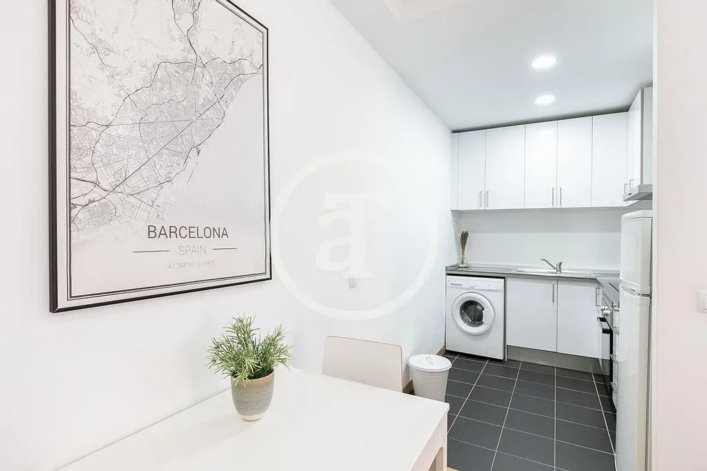 Cuisine - Furnished Flat with Catalan Vault in Barcelona