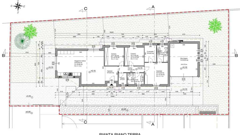 Plaan - Modern Villa with Private Garden in Filago