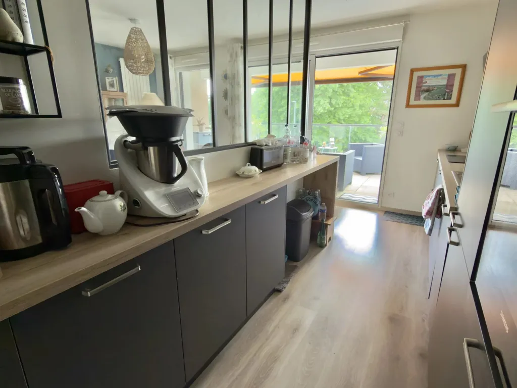 Köök - Modern Flat with Terrace in Arradon
