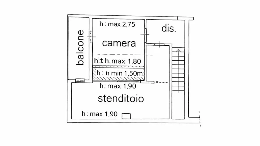 Plan - Two-Level Apartment with Garage in Soliera