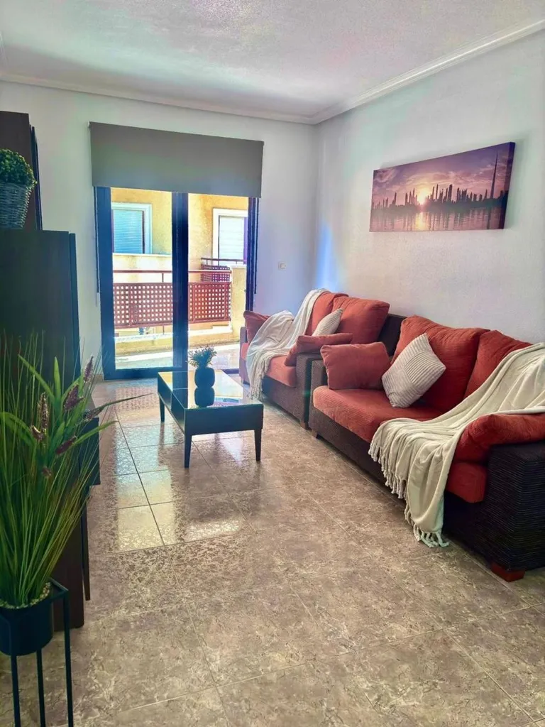 Living Room - 2-Bedroom Apartment with Terrace in Cabo Roig