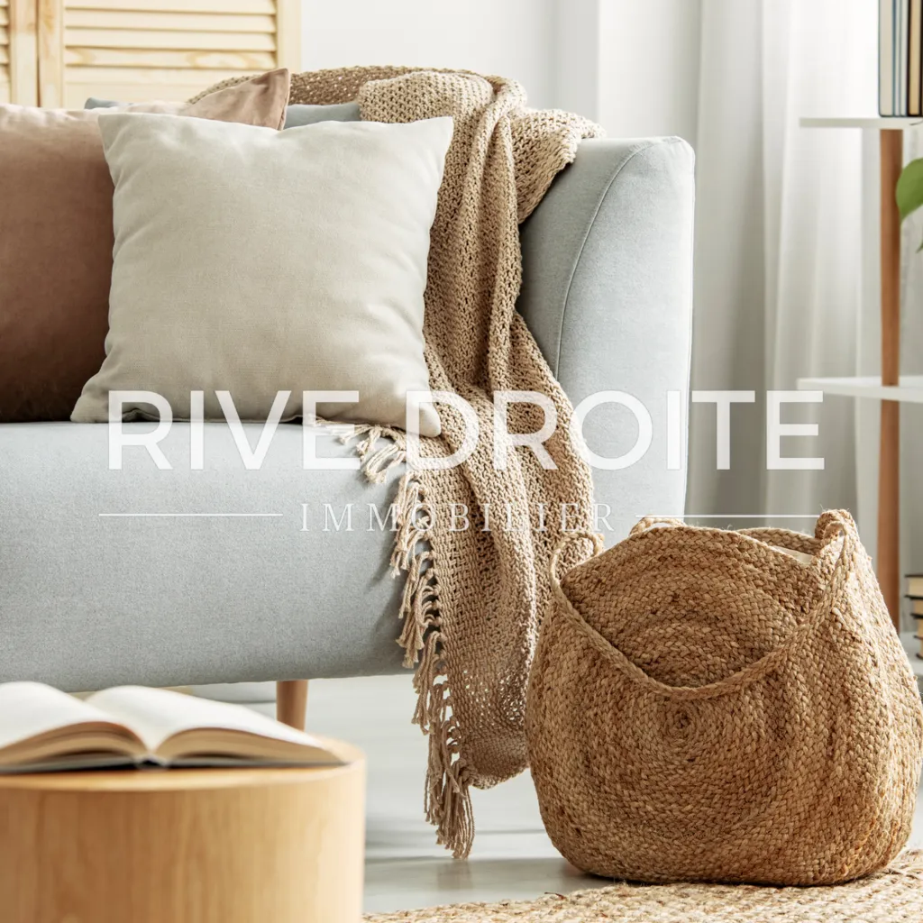 Séjour - Appartement T4 avec Balcon dans Résidence de Standing à Saint-Grégoire