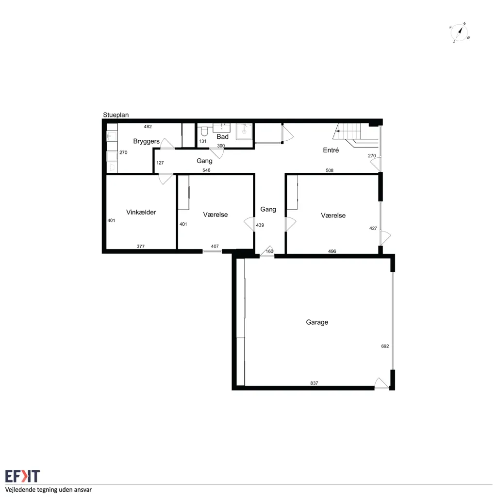Plan - Modernised Villa with Terraces in Central Odder