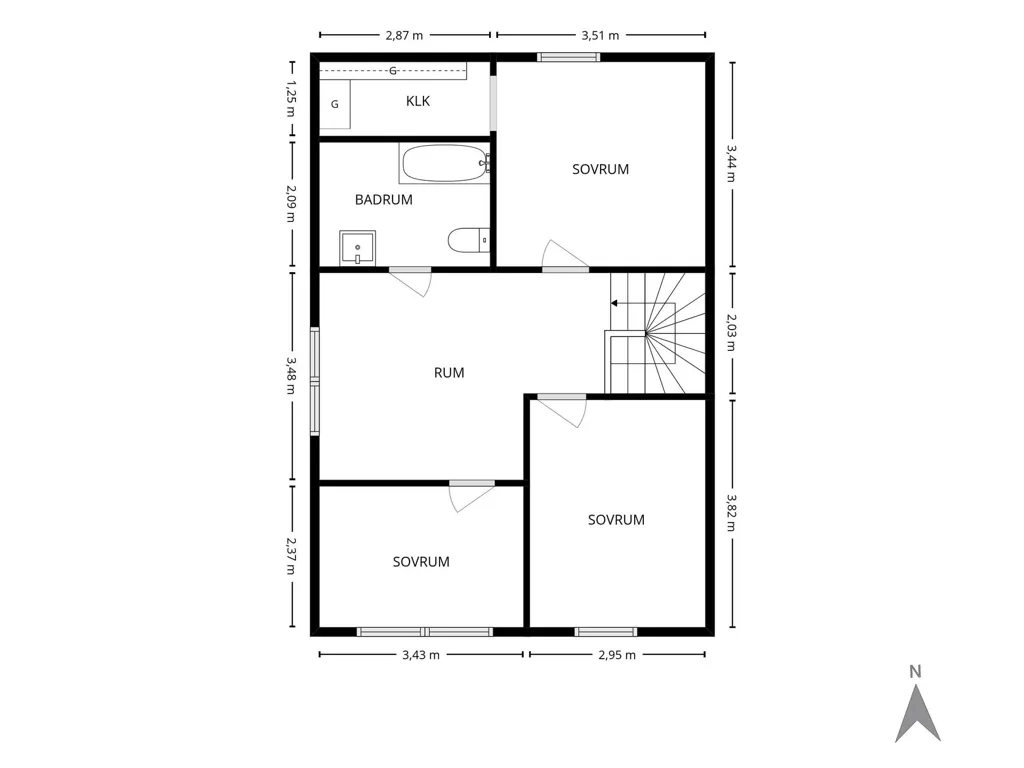Plan - Townhouse with Garden in Dalsjöfors