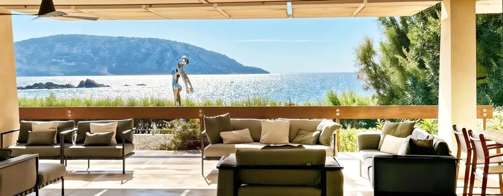 Terrazza - Seafront Villa with Pools in Mavro Lithari