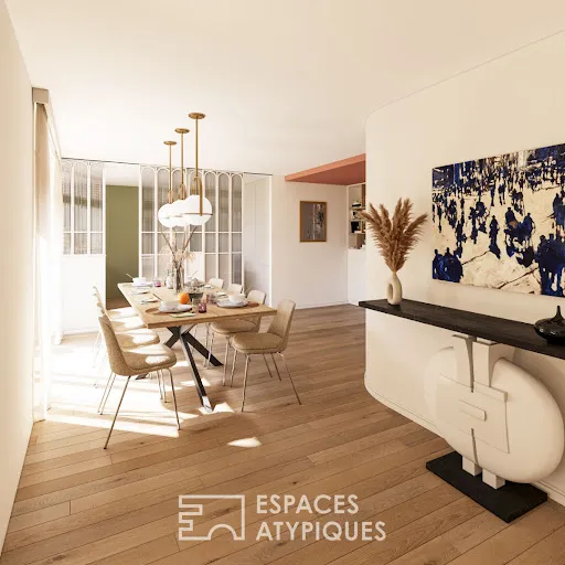 Dining Room - Luxury House with Pool in La Flotte