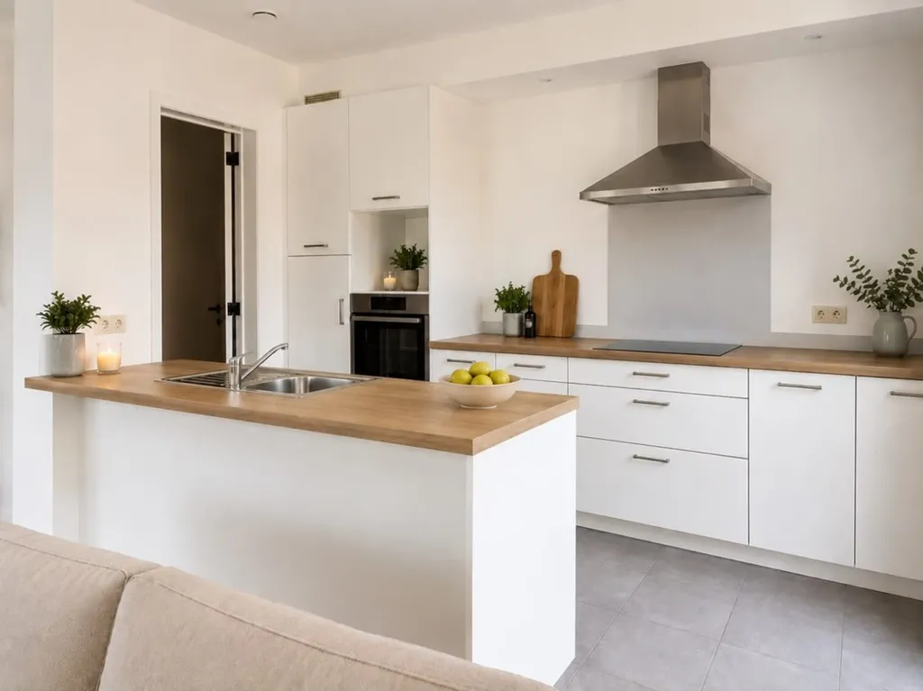 Köök - Modern Ground Floor Apartment with Terrace in Schilde