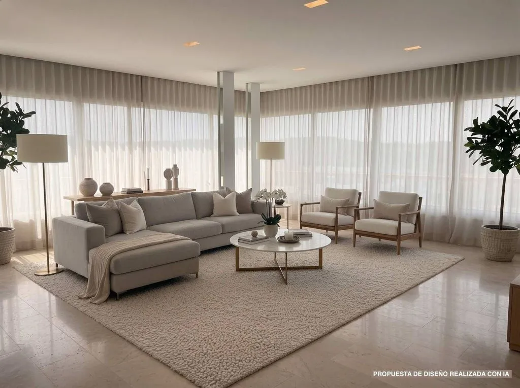 Living Room - Luxury Flat with Pool on Arroyofresno Street, Madrid