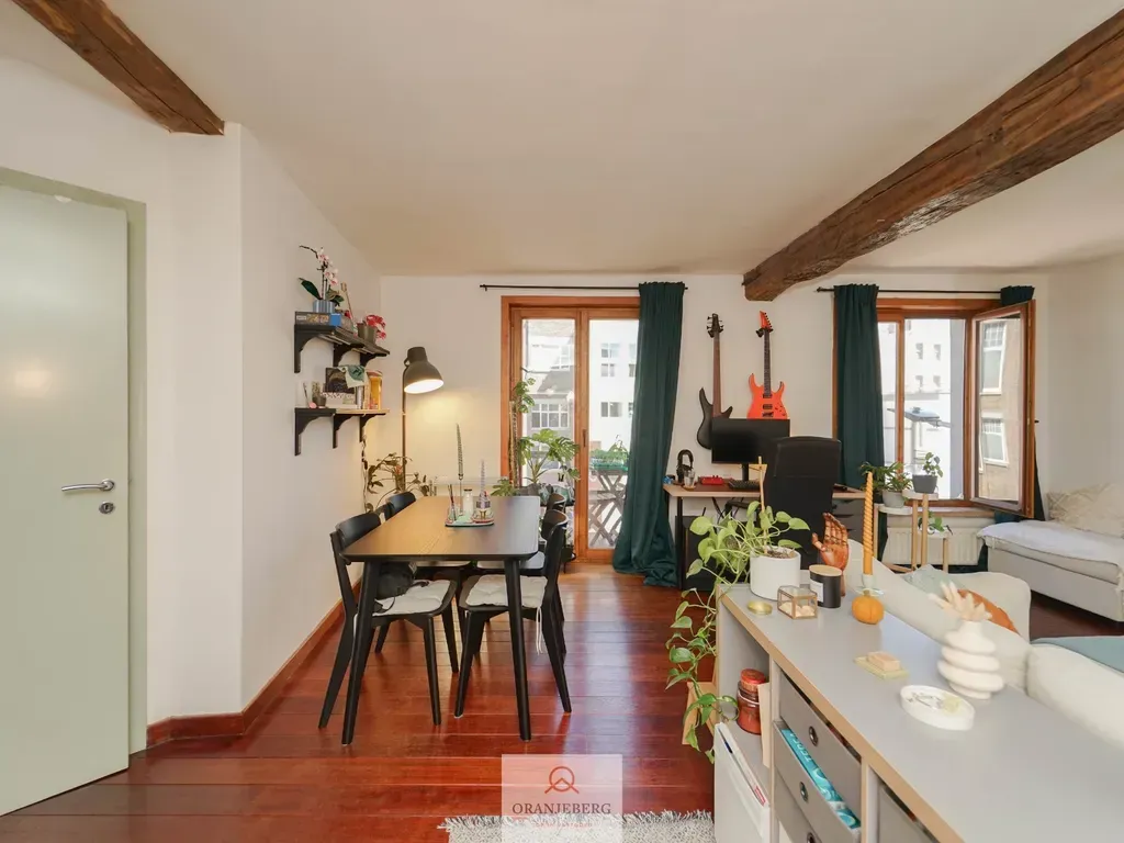 Séjour - Appartement avec Terrasse et Vue sur la Leie à Gand