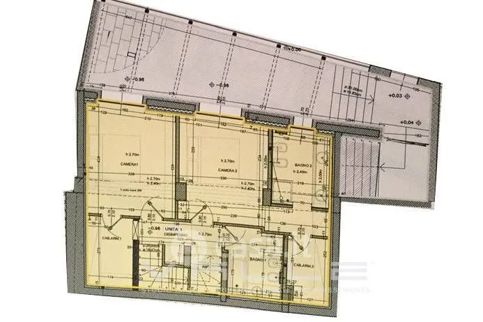 Plaan - Panoramic Trilocale with Terraces in Bergamo