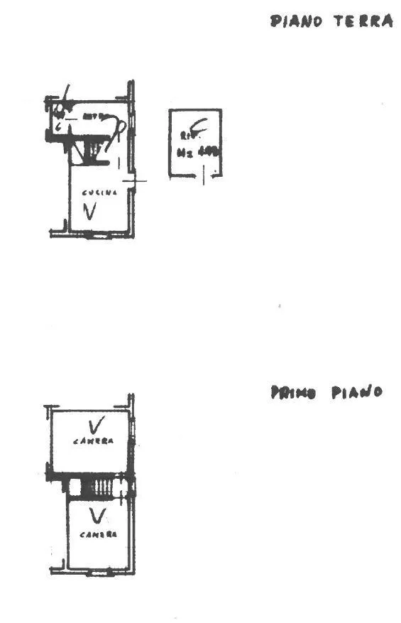 Plan - Two-Unit Villa for Renovation in Porto Viro