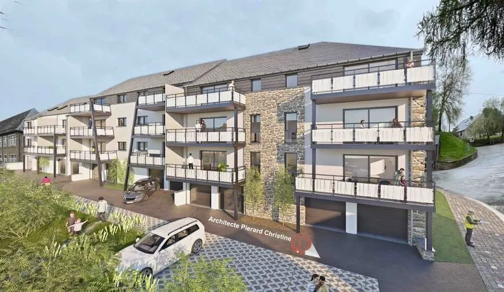 Flat with Garden in Saint-Hubert Centre