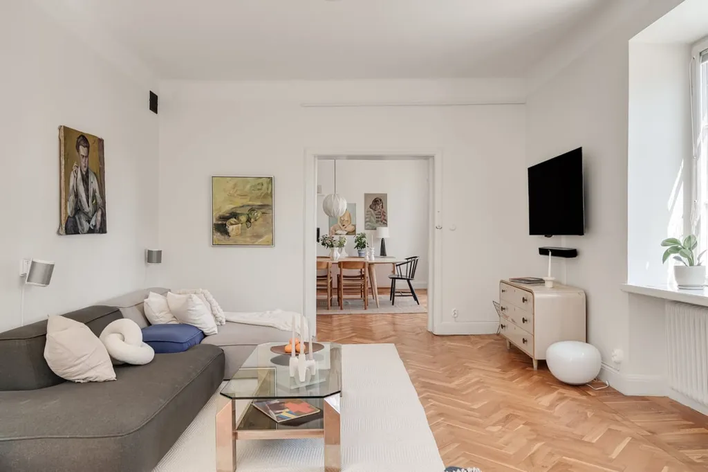 Séjour - Charming Corner Apartment with Four-Directional Views in Kristianstad