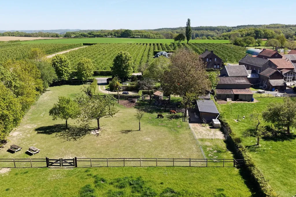 Vue aérienne - Historic Villa with Extensive Garden in Noorbeek