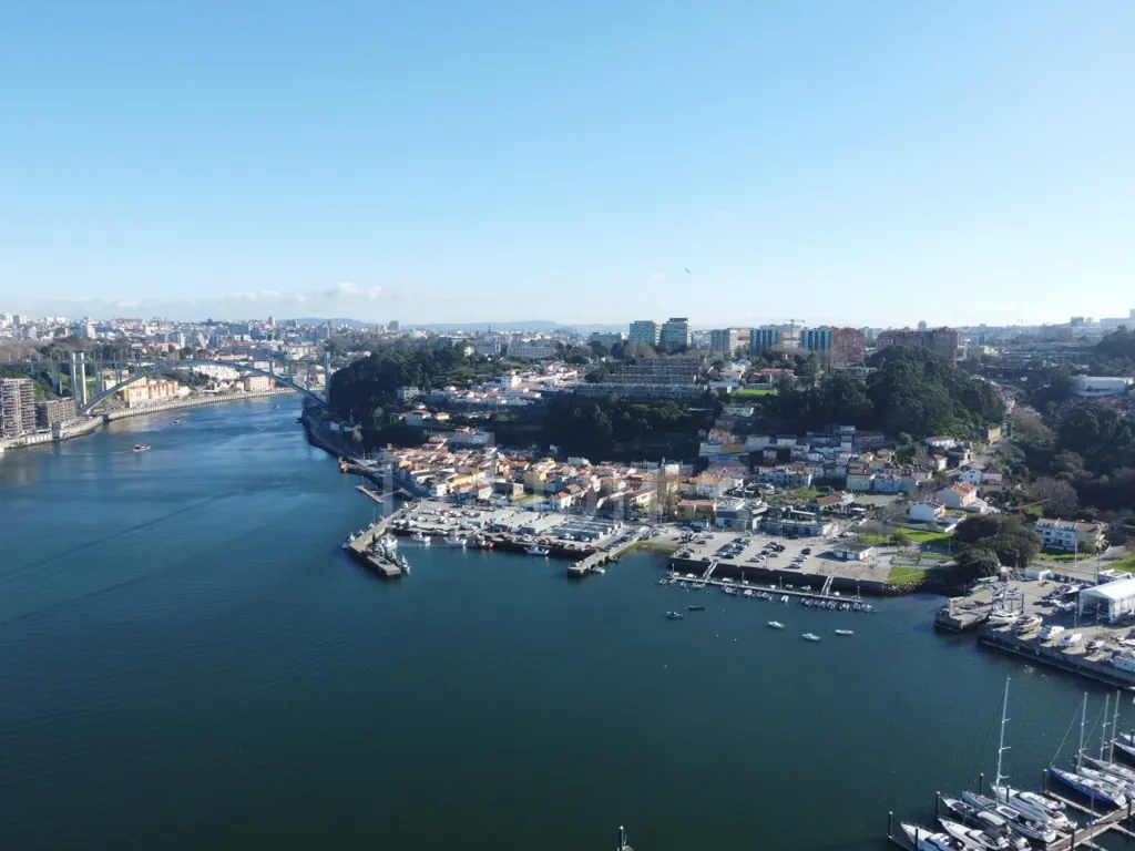 Vue aérienne - T1 Apartment with River View in Vila Nova de Gaia