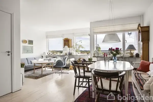 Sala da pranzo - Apartment with View on 8th Floor, Kongens Lyngby
