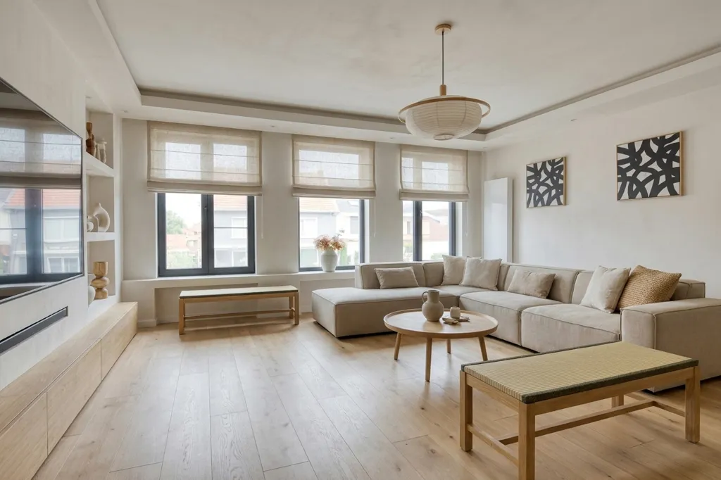 Séjour - Appartement avec Jardin au Rez-de-Chaussée à Gooreind
