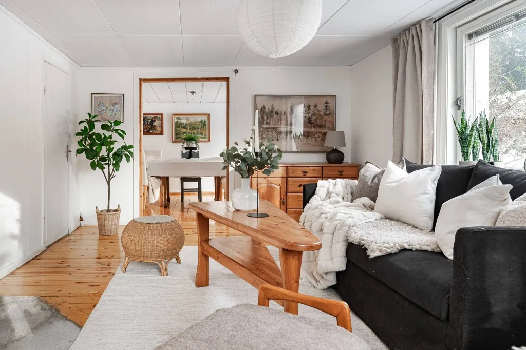 Living Room - Cottage with Guesthouse in Vingåker