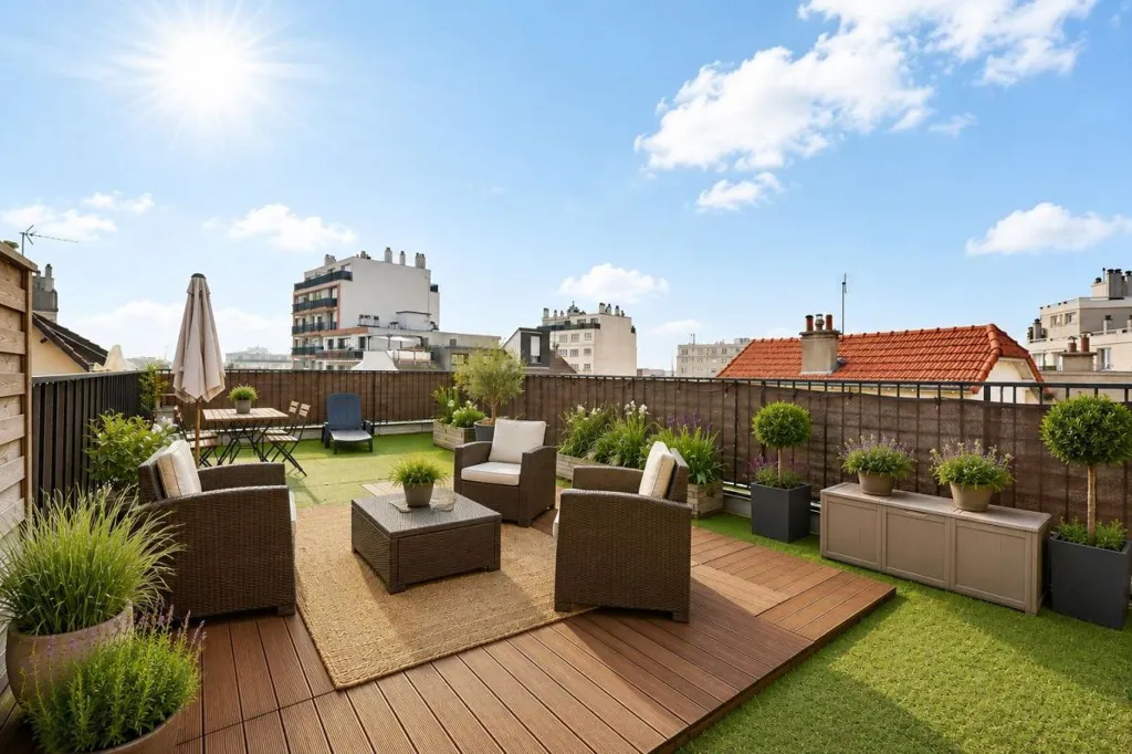 Terrace - House with Rooftop in Fontenay-sous-Bois