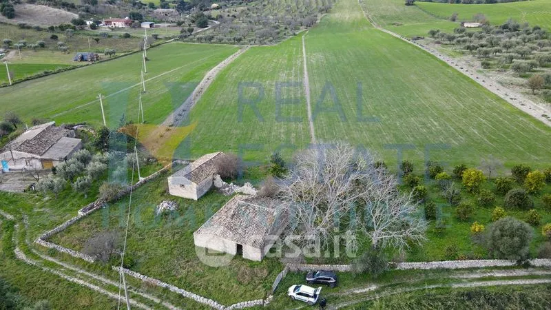 Vue aérienne - Rustic Casale with Panoramic Views near Noto