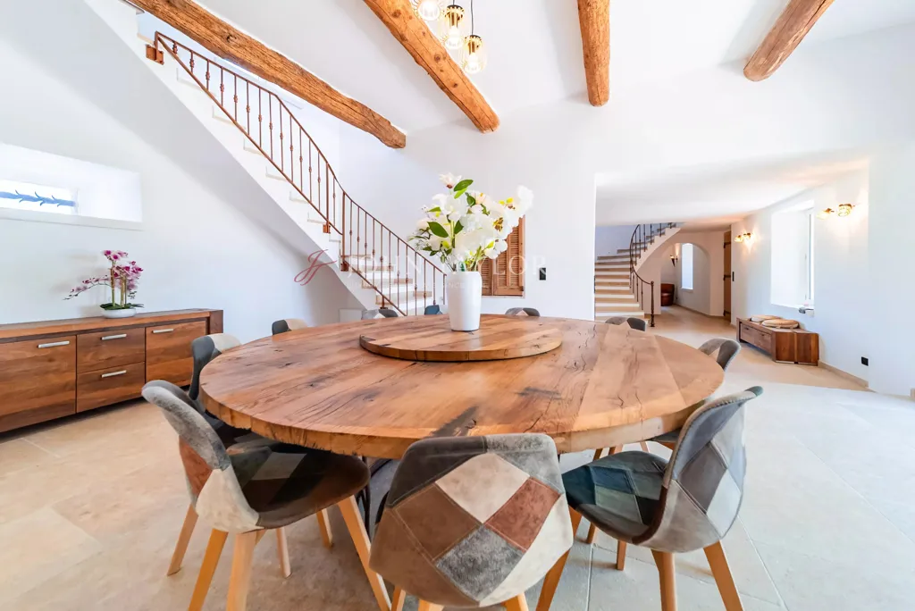 Salle à manger - Mas de Luxe avec Piscine à Oppède le Vieux