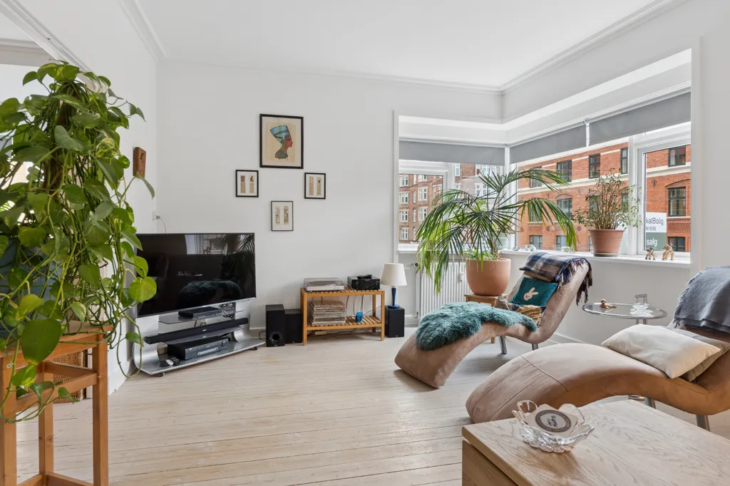 Séjour - Elevator Penthouse with Two Balconies in Valby