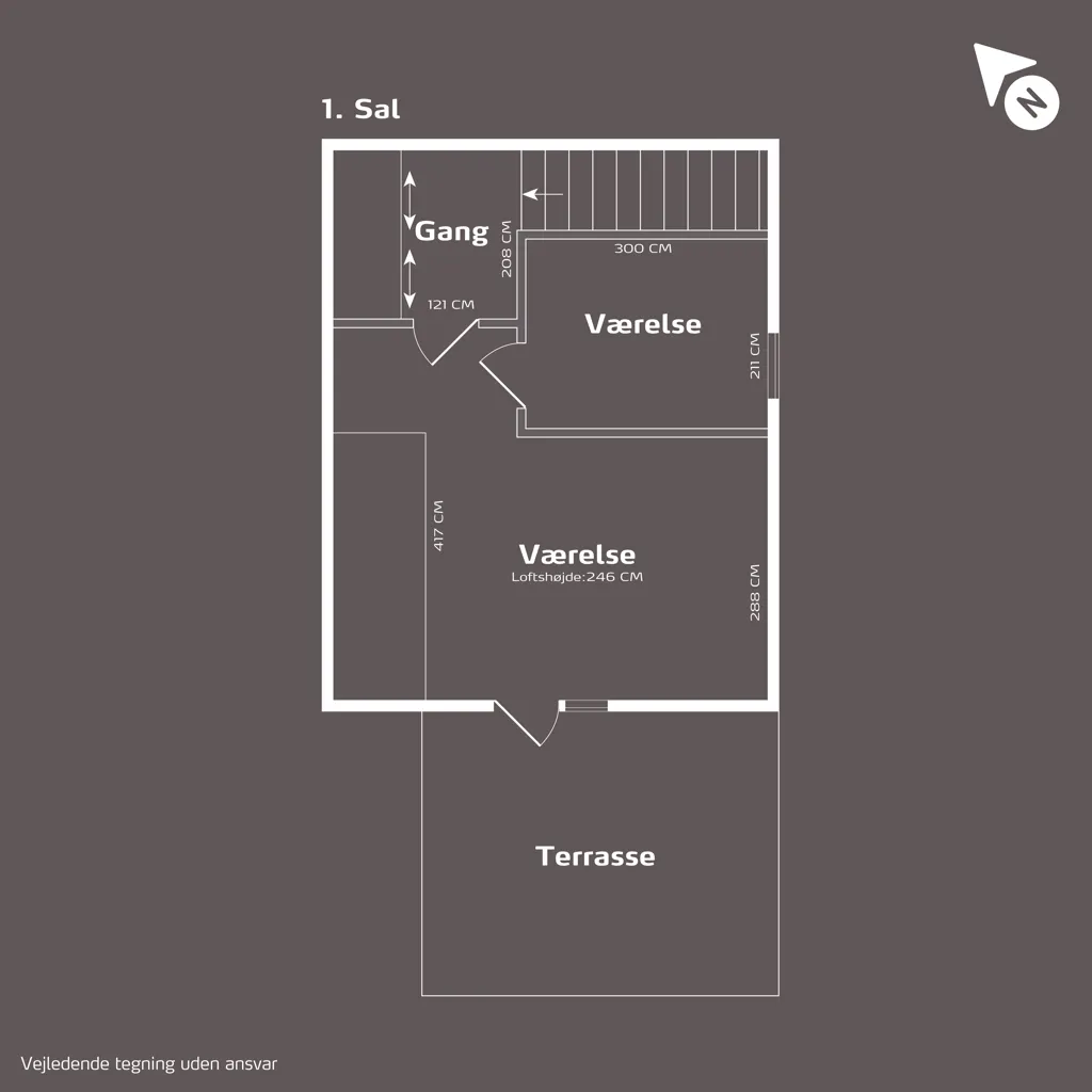 Plan - Terraced House with Carport in Brande