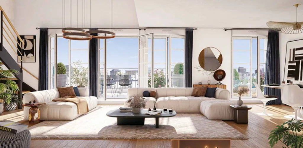 Séjour - Appartement de rez-de-chaussée avec parking à La Grande-Motte