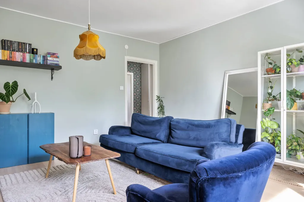 Séjour - Charming Apartment with South-West Balcony in Norrköping