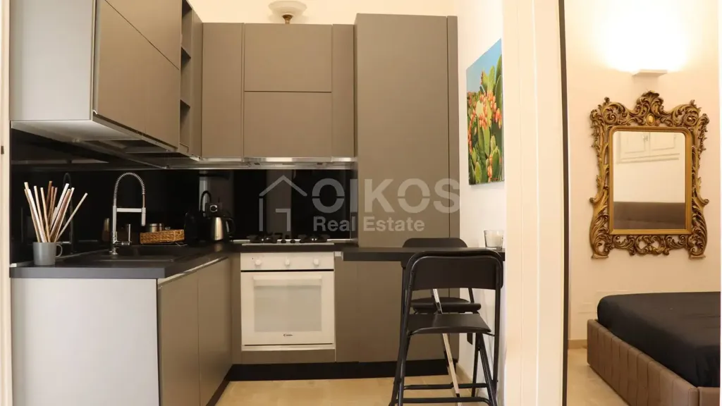Kitchen - Restored Townhouse with Terrace in Noto