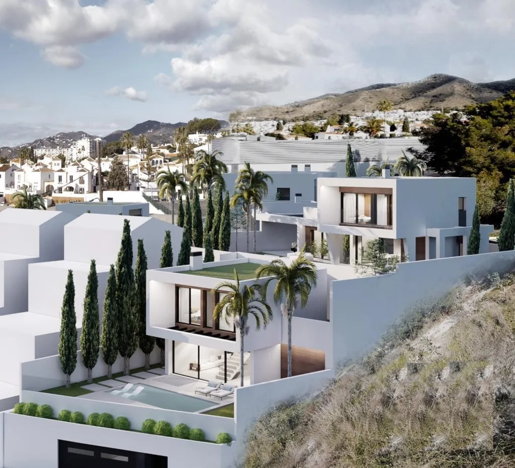 Exterior - New-Build Villa with Sea View in Nerja