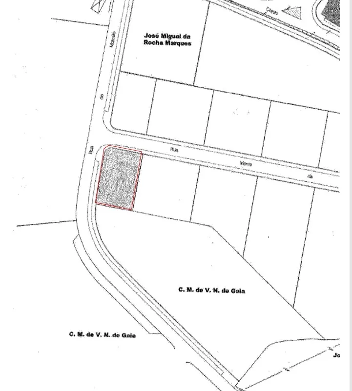 Plan - Urban Plot with 900 m² in Sandim, Vila Nova de Gaia