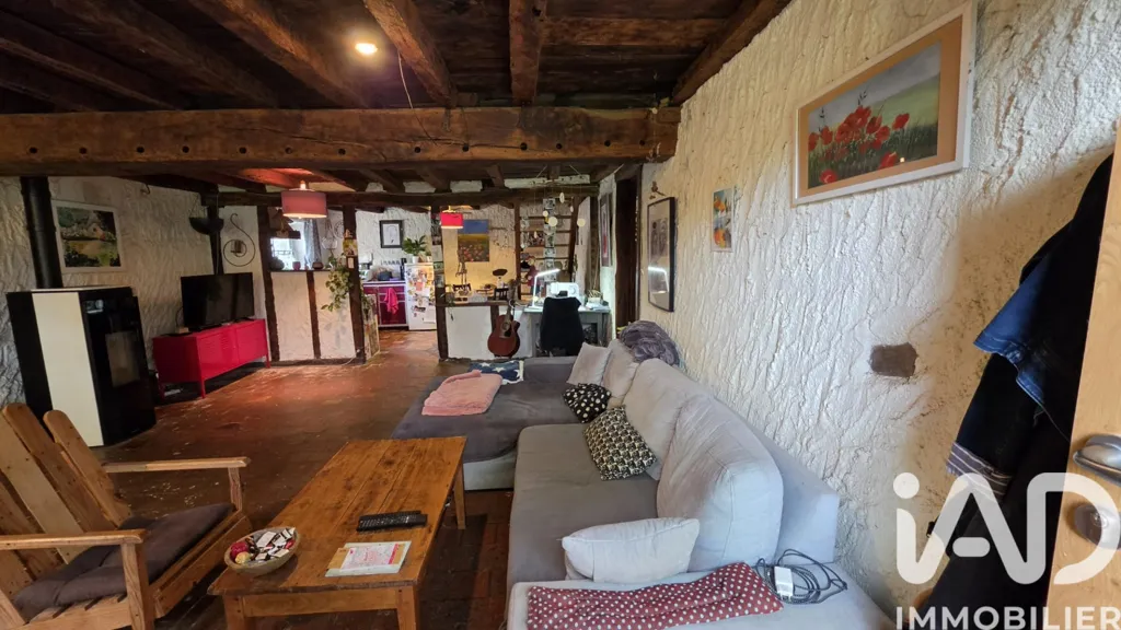 Séjour - Maison de Campagne avec Jardin à Persac