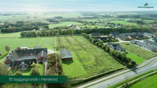 Vista aerea - Year-Round Plot with 5G Coverage in Galten