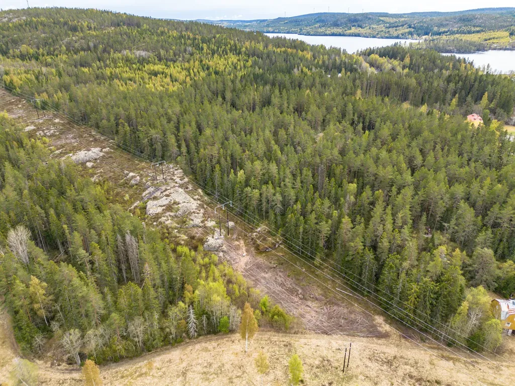 Vista aerea - Forest Cottage with Eco Heating in Hälledal