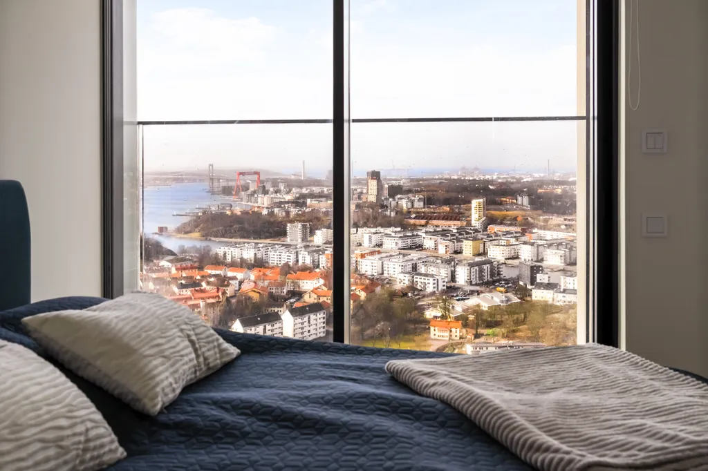 Bedrooms - Apartment with City View in Gothenburg
