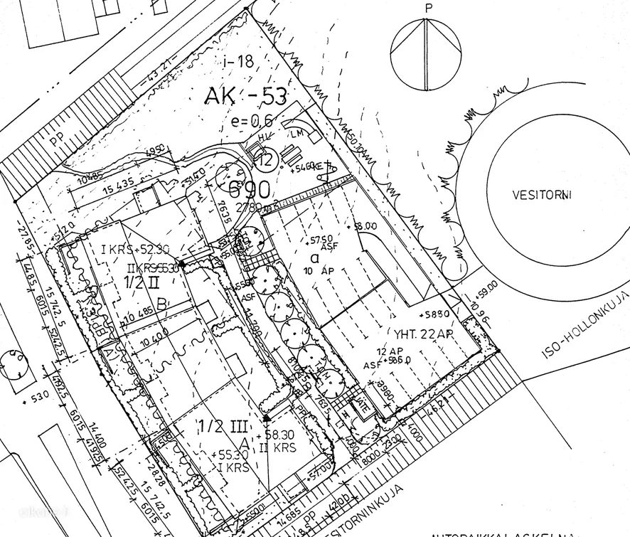 Plan - Corner Flat with Balcony in Kerava