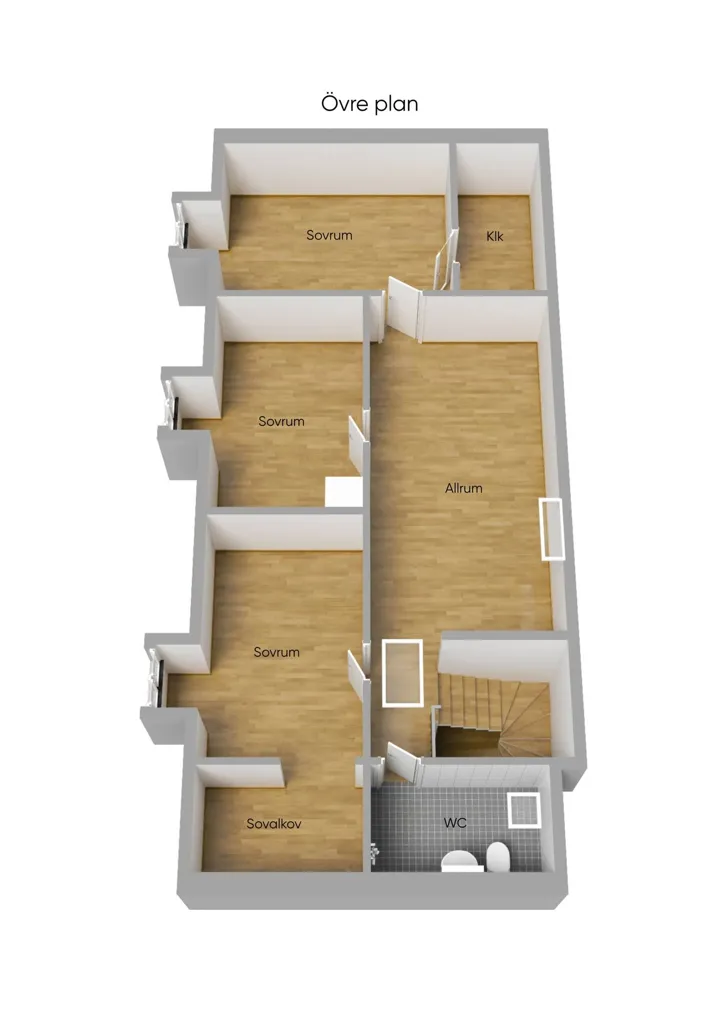 Plan - Villa with Extensive Garden in Lerberget