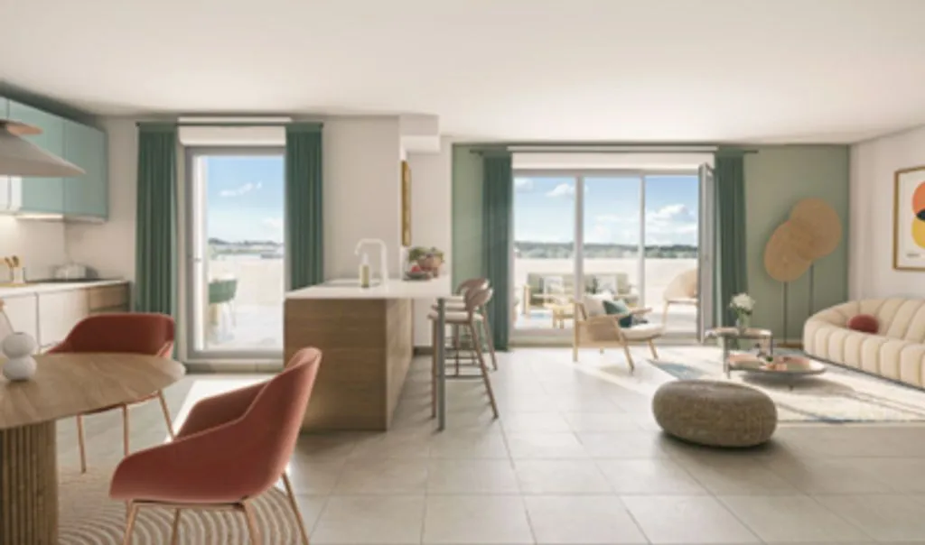 Séjour - Appartement Luxe 4 Chambres à Puteaux