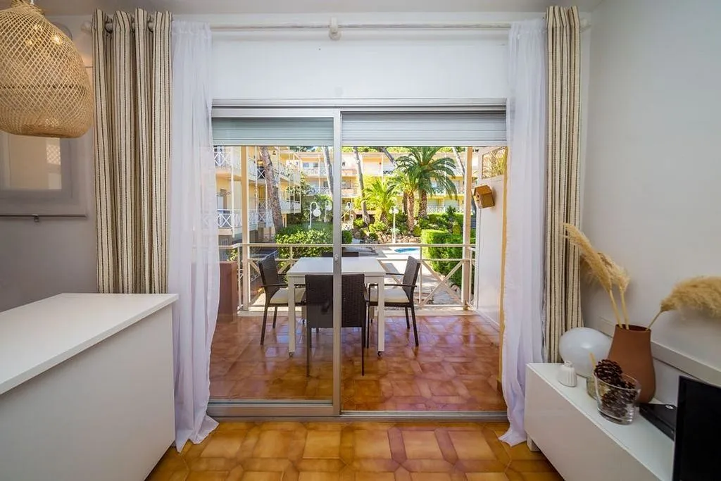 Terrace - Reformed Apartment with Pool in Els Pins