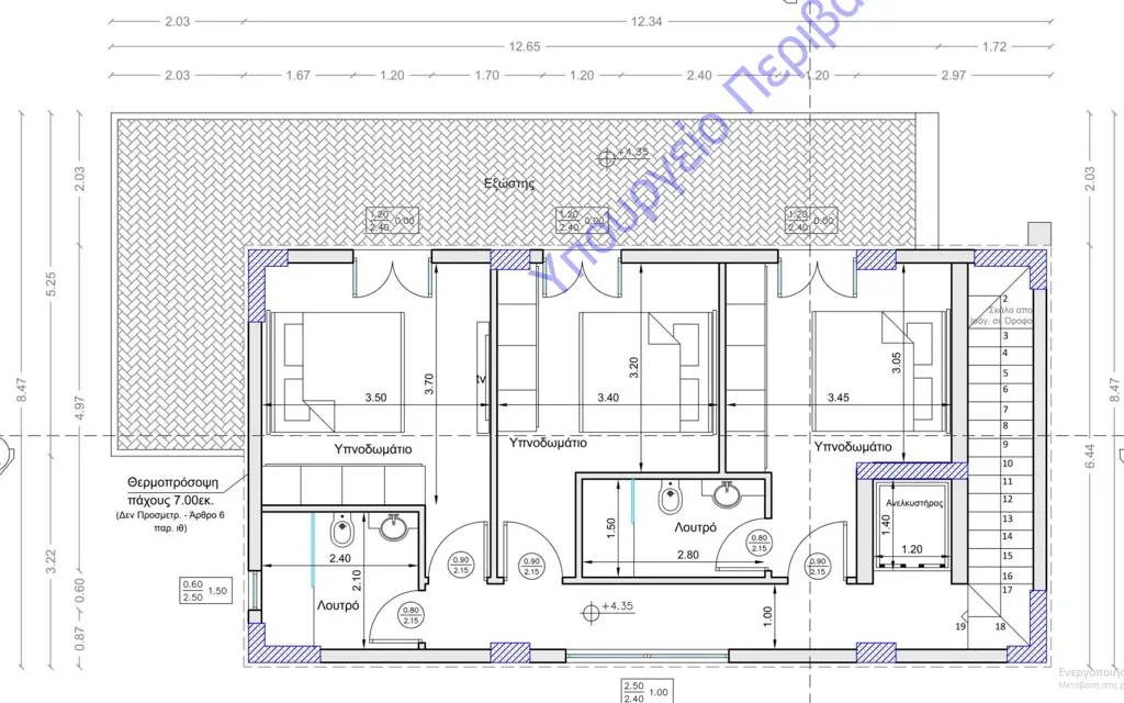 Plan - Modern Villa with Private Pool in Heraklion