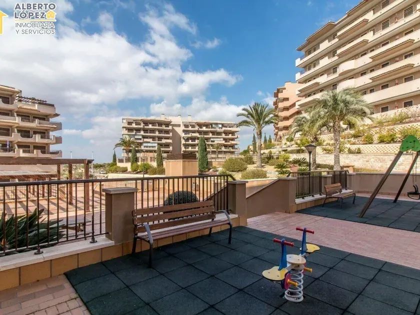 Terrasse - Apartment with Pool in Arenales del Sol, Elx