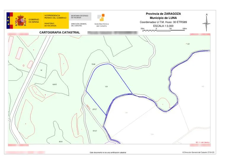 Floor Plan - Development Land in Luna, Zaragoza