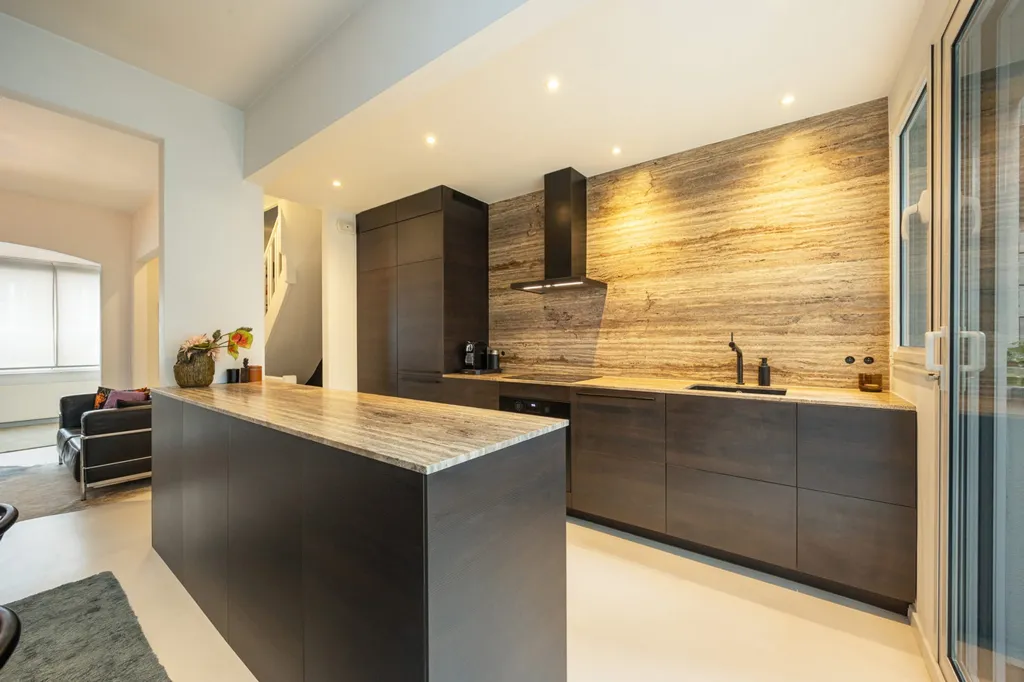 Cuisine - Duplex Contemporain avec Garage à Anvers