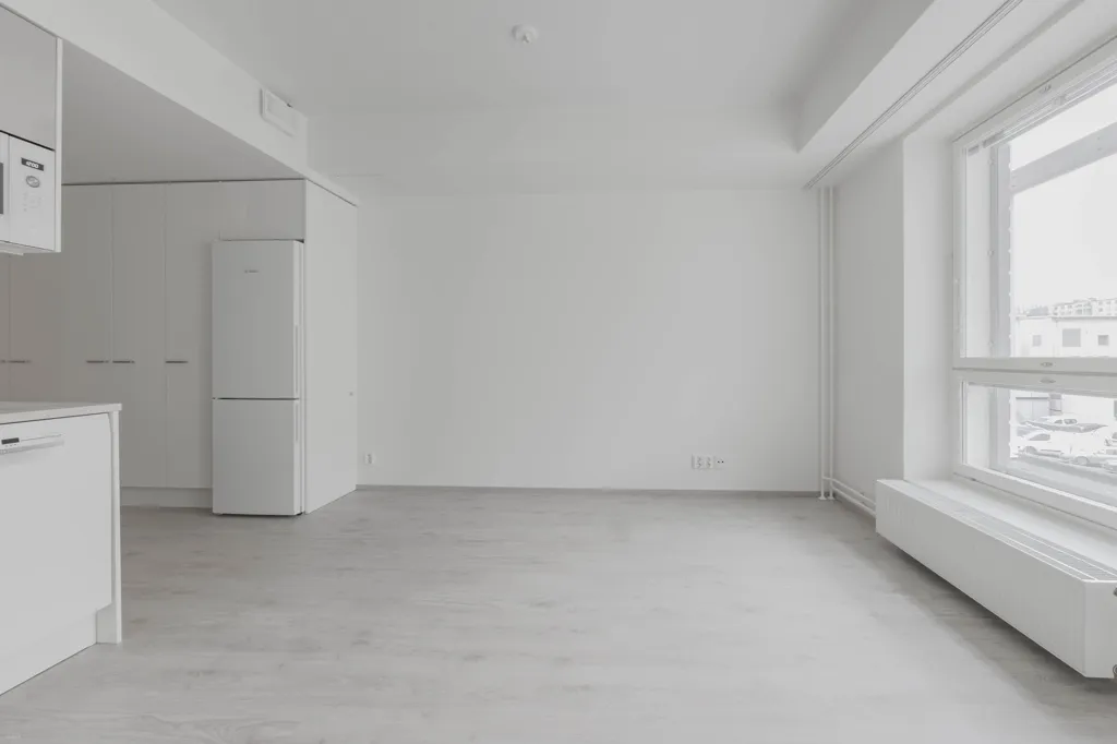 Kitchen - Modern Apartment with Balcony in Espoo