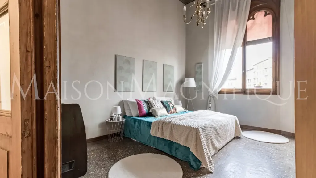 Bedrooms - Historic Apartment with Views in Bologna Centre