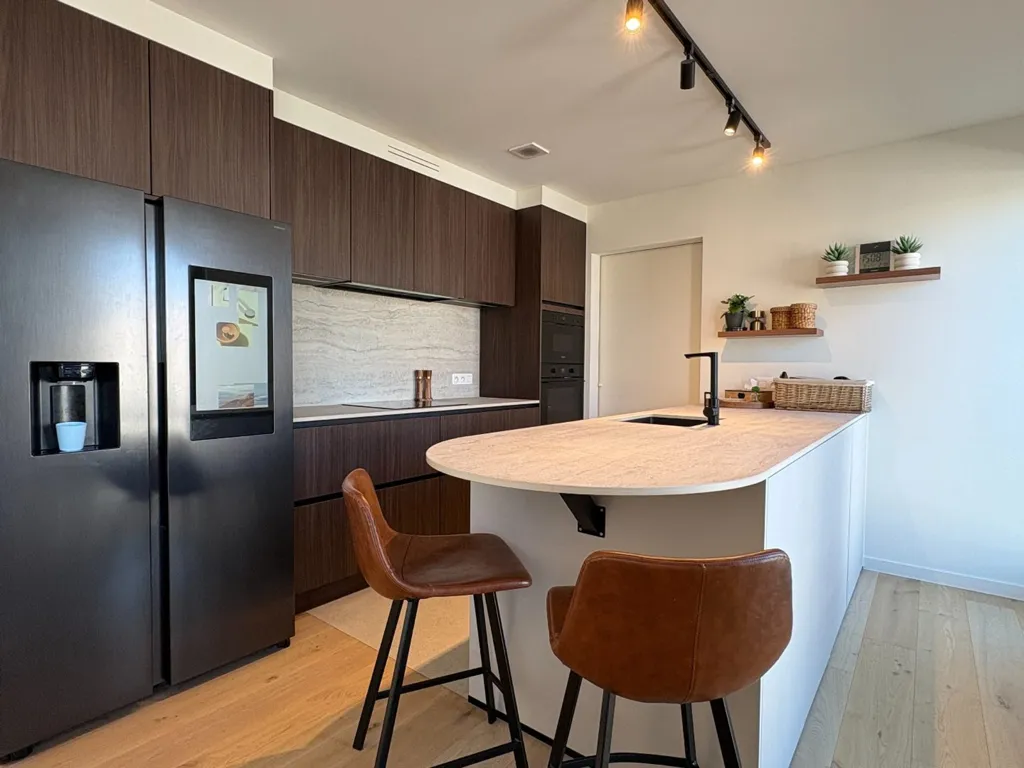 Cucina - Penthouse with River View in Over-Leie