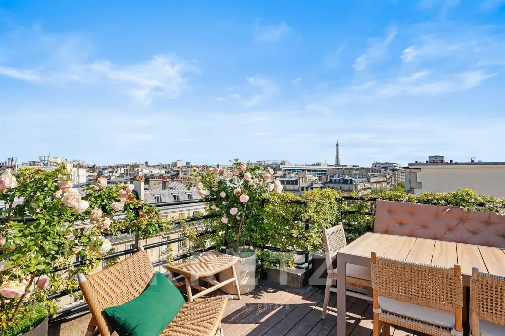 Terrace - Apartment with Rooftop Terrace in Paris 17th