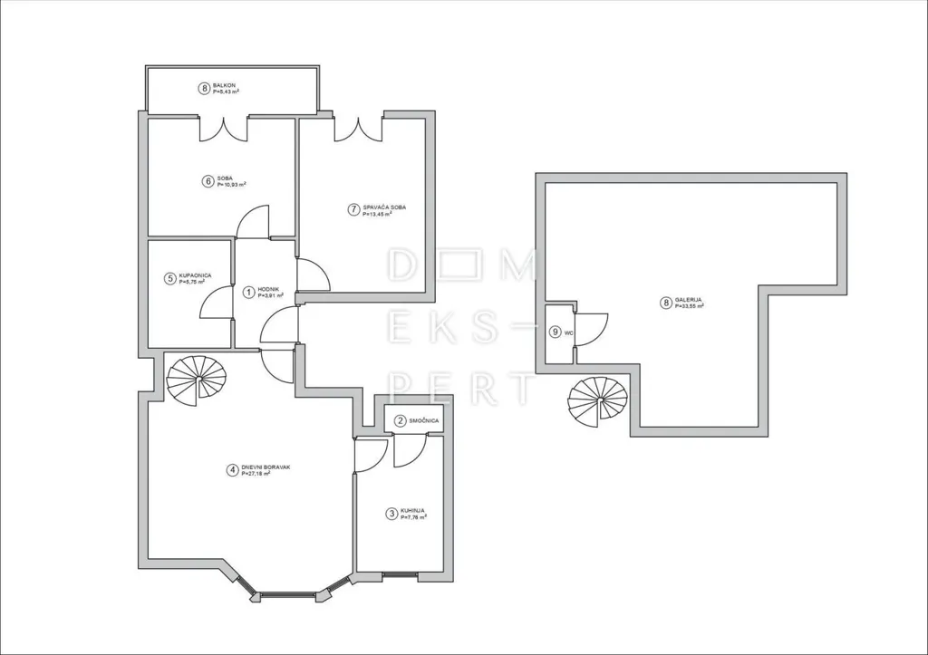 Plaan - Apartment with Balcony in Maksimir, Zagreb