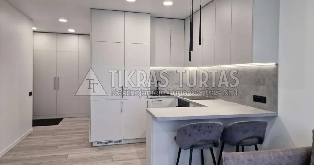 Cuisine - 1-Bedroom Apartment with Terrace in Klaipėda